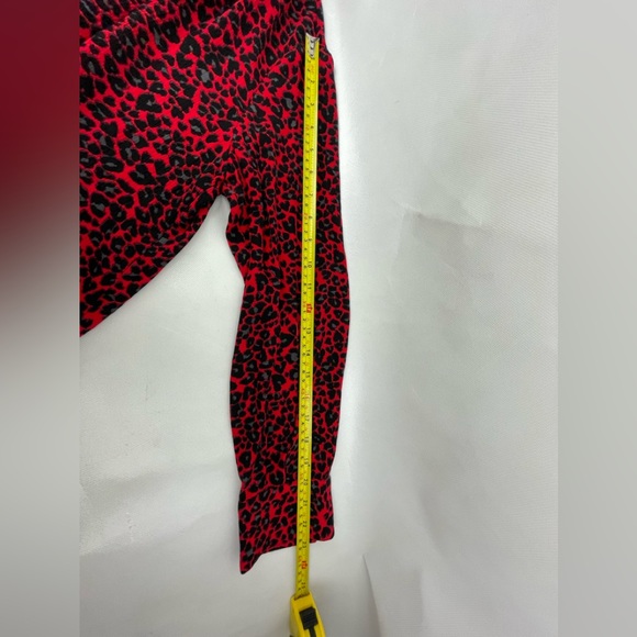 Zadig & Voltaire Red & Black Leo Print Tunic Blouse Sz S - Picture 10 of 12